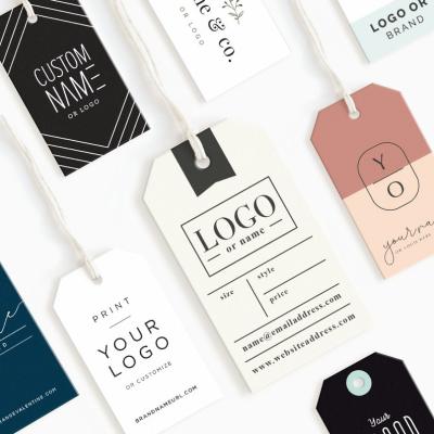 Chine High Quality Viable Paper Hang Tag Fold Hang Tag Elastic Jewelry Hang Tags Color Customized Logo Size à vendre
