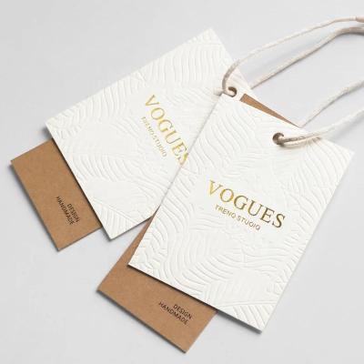 China Free Design Viable Factory Direct Sales Customized Apparel Textured Seed Logo Label Hang Tags For Apparel for sale