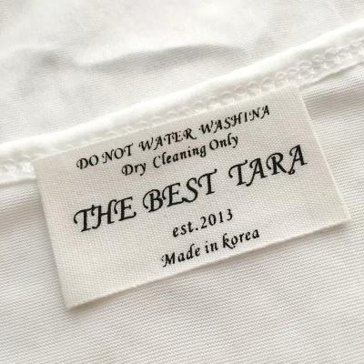 China Sustainable High Quality Custom Fashion Clothing Label Name Label Neck Label Customized For Bags Jeans for sale