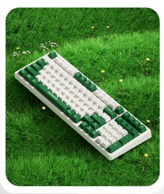 China Monster K1 Mono teclado mecánico de luz blanca con junta suspendida para escribir en venta