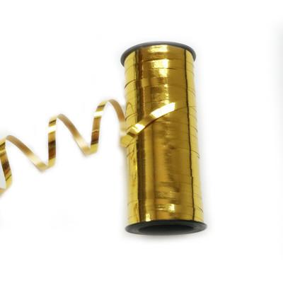 China fita de ondulação Rolls do balão do rolo metálico da fita do presente do ouro 100Y à venda