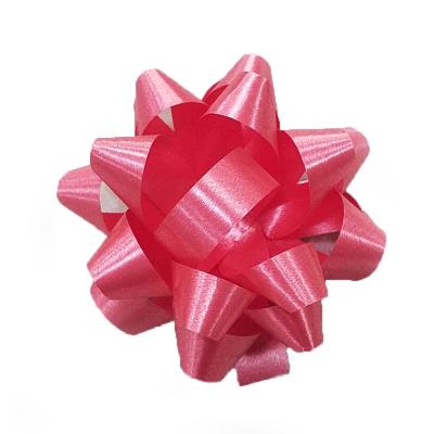 China Polypropylene Gift Wrap Bow 5cm Red Christmas Bows For Presents for sale