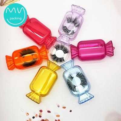 Chine Logo personnalisé boîtes de bonbons thématiques de lisses pour les lisses de vison vides étiquette privée Acrylique clair à vendre