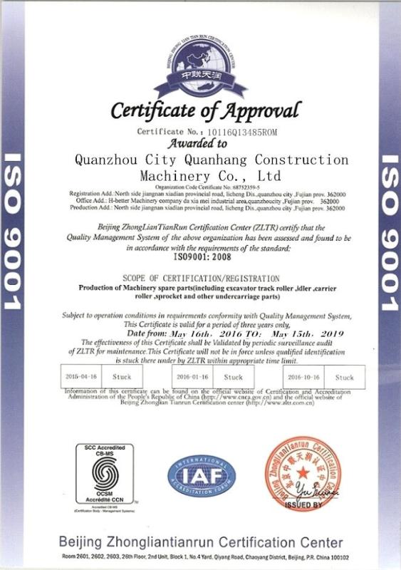 ISO9001:2008 - XIAMEN YINTAI MACHINERY CO., LTD.