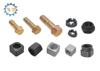 China Heavy Duty Excavator SpareParts Black Bolts And Nuts Grade 12.9 for sale