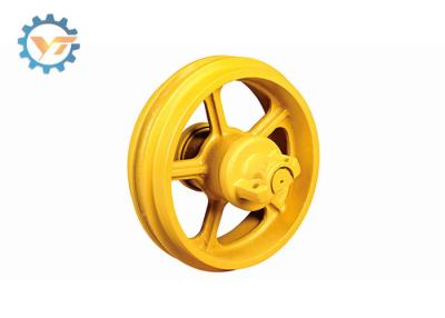 China Yellow 50Mn Alloy Steel D4 Bulldozer Front Idler Assembly for sale