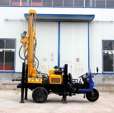 China Diesel Engine Rotary Water Well Drilling Rig Max.200m Depth 5-8in Drilling Diameter for sale