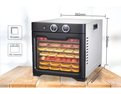 China Aplicación de cocina pequeña secador de frutas 8 bandejas máquina de deshidratación de alimentos para el hogar en venta