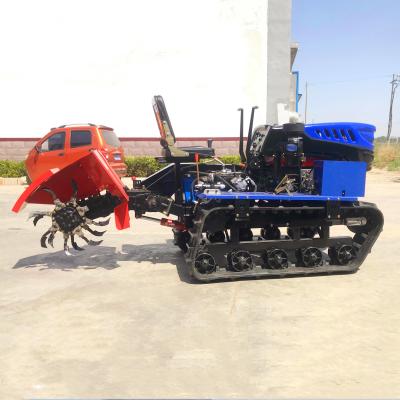 China Tractor de motor diesel rojo azul Granja de huertos campo de arroz Mini tractor en venta