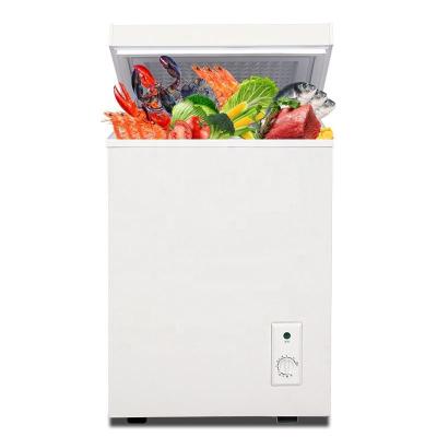 China 42L Small Home Freezer Chest Compact Deep Freezer Folding Door for sale