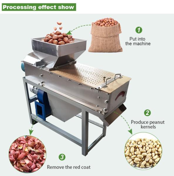 Quality Automatic Snack Making Machine Stainless Steel Peanut Peeler Commercial for sale