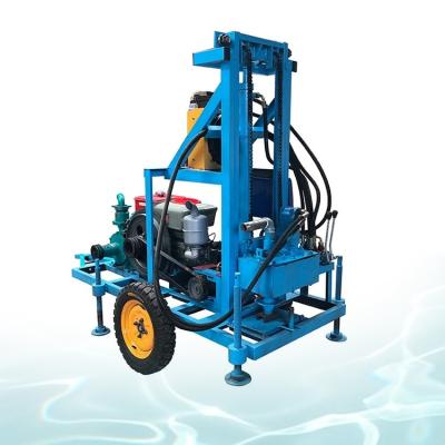 China Hydraulic Motor Pump Engine Water Well Drilling Rig Max.200m Depth 420mm Diameter for sale