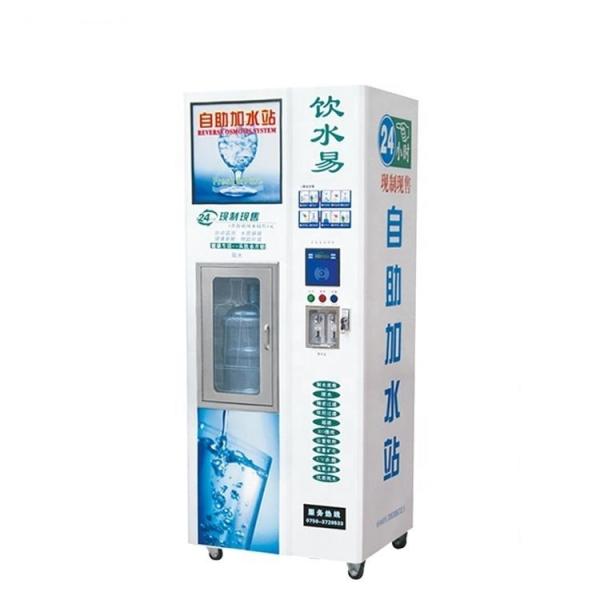 Quality 180W White Black Water Vending Station Vendor Automatic Purified Water Dispenser for sale