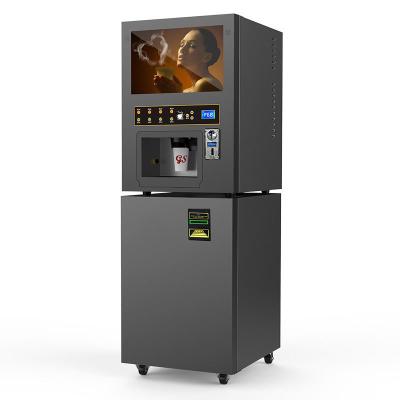 China Máquina de venda automática de café de 1600w 5l com capacidade de 4 latas de pó à venda
