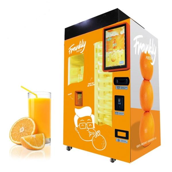 Quality Stainless Steel Orange Juice Vending Machine Bill Coin Change Scan Code for sale