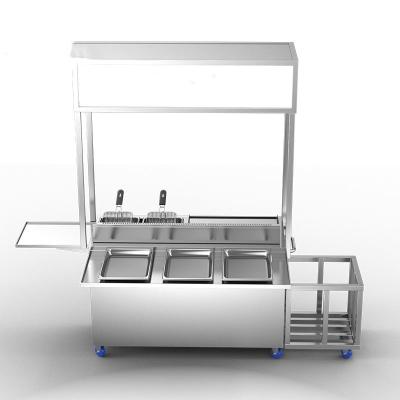 China Stainless Steel Mobile Food Truck Commercial Catering Food Van for sale