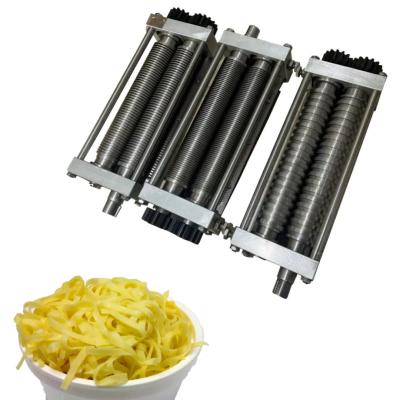 China Precision Noodle Maker Machine 500kg/h Production Capacity Slitter Roller Cutter for sale