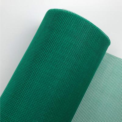 中国 110g 120gの緑色のガラス繊維 スクリーン物質的なポリ塩化ビニールは蚊帳地に塗った 販売のため