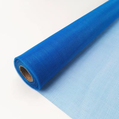 China 1.2m×30m Fibreglass Fly Screen , Window Screen Roll Insect Proof Blue Color for sale