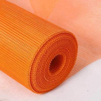 China Orange Alkali Resistant Fiberglass Mesh 160g 4×4 High Tensile Strength for sale