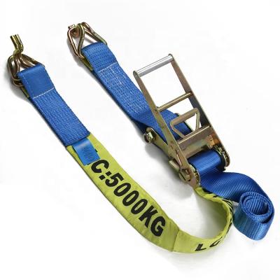 China Hot Selling Australian Ratchet Strap 5000 Kg 9m Carry Ratchet Tie Down With Swan Hook for sale