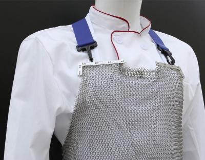China Metal cut-resistant slaughter house use cooking apron for sale
