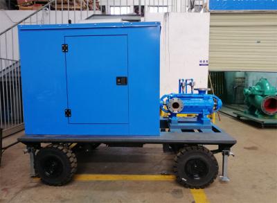 China Diesel Engine Driven Multistage Emergency Drainage Pumps 55-100m3/H DN100 for sale