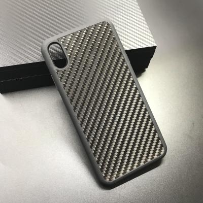 China Glossy Carbon Fiber Products TPU 3K Twill Carbon Fibre Mobile Phone Case for sale