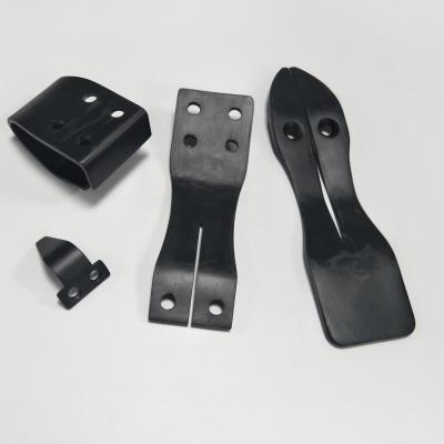 China Carbon Fiber Hardware CNC Machined Aluminum Parts Micro Machining Black Color for sale