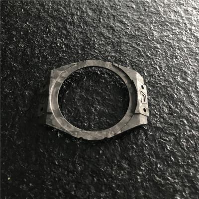 China Relojes de encargo automáticos de Shell de las piezas de fibra de carbono del CNC de Mrchanical que trabajan a máquina en venta