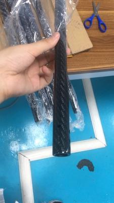China Eje de encargo 3/8 x 10 del taco de billar del carbono del taladro de los componentes de la fibra de carbono del prototipo en venta