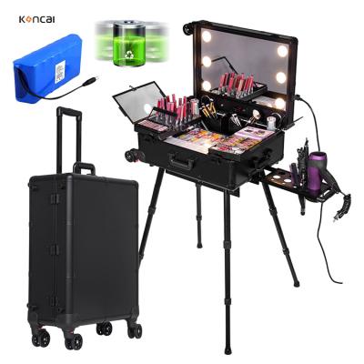 China Geometric Music Makeup Train Station Cosmetics Organizer With MP3 for sale