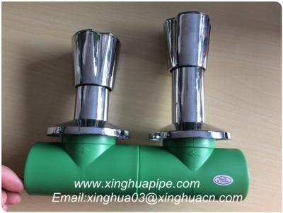 China Low Pressure PPR Stop Valve , Long Neck Concealed Stop Valve Hydraulic Power for sale