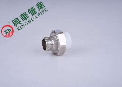 China Anti Corrosion Polypropylene Random PPR Male Union , Brass Male Union for sale