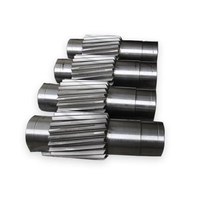 China Factory price Cast Bevel Gear Shaft Spiral Miter Coiler Gear Shaft helical gear shaft for sale