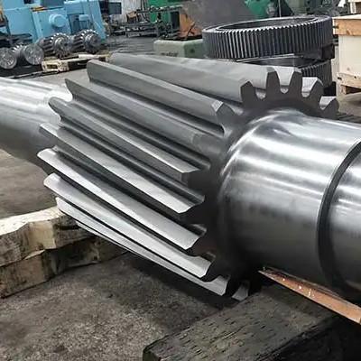 China Precision grinding gear shaft forging large module customized shaft for sale