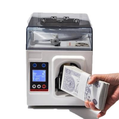 China 40MM bundling machine Automatic Banknote Banding Machine Strapping For Paper Money Collecting 220V binding machine for sale