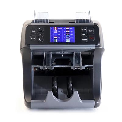 China USD EUR GBP COP ARS Multi-currency Sorter with 2 pocket 2 CIS TFT screen support printer FMD-900 for sale