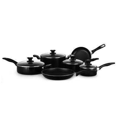 China High Quality Non Stick Aluminum Cooking Pot Set Kitchen Pans And Pots With Bakelite Handle for sale
