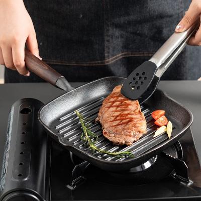 China Hot Selling Omelette Fry Grill Pan Multipurpose Korean Die Cast Iron Bbq Frypan Non Stick Square Cookware Skillet Pan for sale