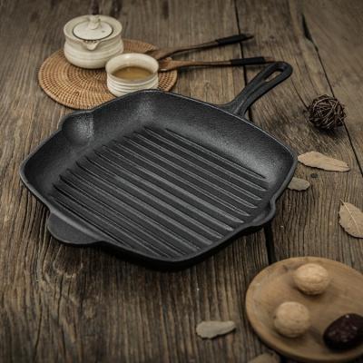 China Cooking Kitchen Stovetop Grill Pan Cast Iron Non Stick  Modern Design for sale