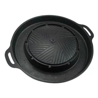 China Korean Style Square Stovetop Grill Pan  Aluminum Non Stick Smokeless Barbecue Stovetop Plate for sale