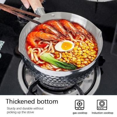 China 18 / 8  Kitchen Stainless Steel Cooking Pot With Glass Lid for sale