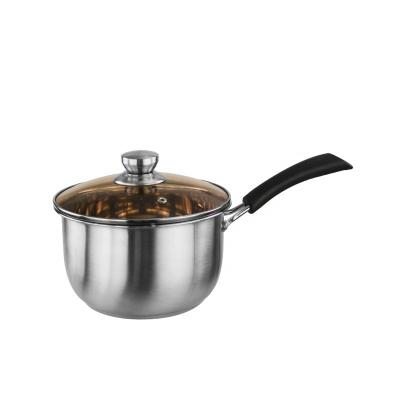 China Home kitchenware stainless steel cooking pot bakelite handle casserole milk pot for sale