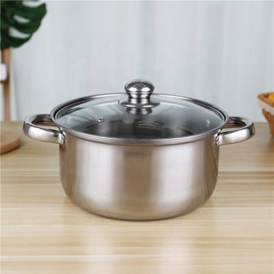China 4L Kitchen Soup Pots Large Capacity Kitchen Stainless Steel Cookware for sale