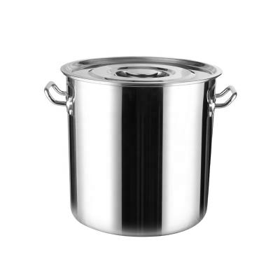 China 3pcs Stainless Steel Kitchen Soup Pots  Two Handle With Lid for sale