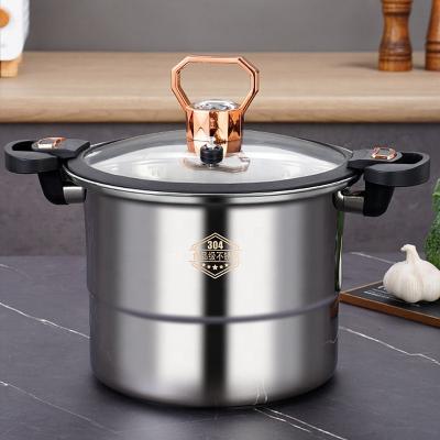 China Custom Logo 5L Double Layer Pressure Cooker Stainless Steel  With Handle for sale
