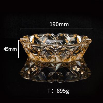 China FREE SAMPLE cheap amber colored wholesale engraved custom glass ashtray for sale for sale