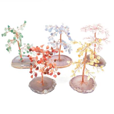 China China Wholesale Crystal Tree Folk Crafts Crystal Healing Stones Crafts For Home Decoration Gifts for sale