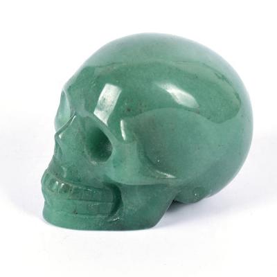 Chine Europe wholesale natural aventurine craft crystal stone carving crysal skulls à vendre